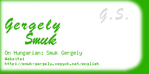 gergely smuk business card